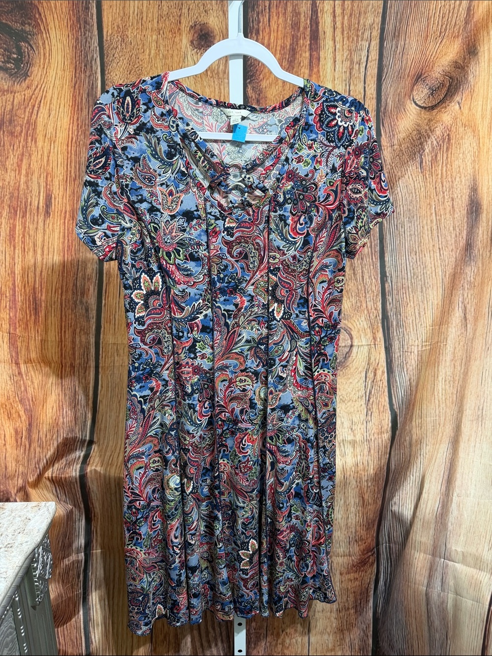 Cato Lattice Neckline Dress Size Large